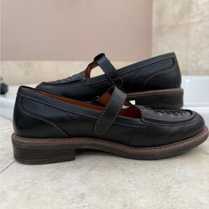 PIKOLINOS Aldaya black leather T-strap loafers 37